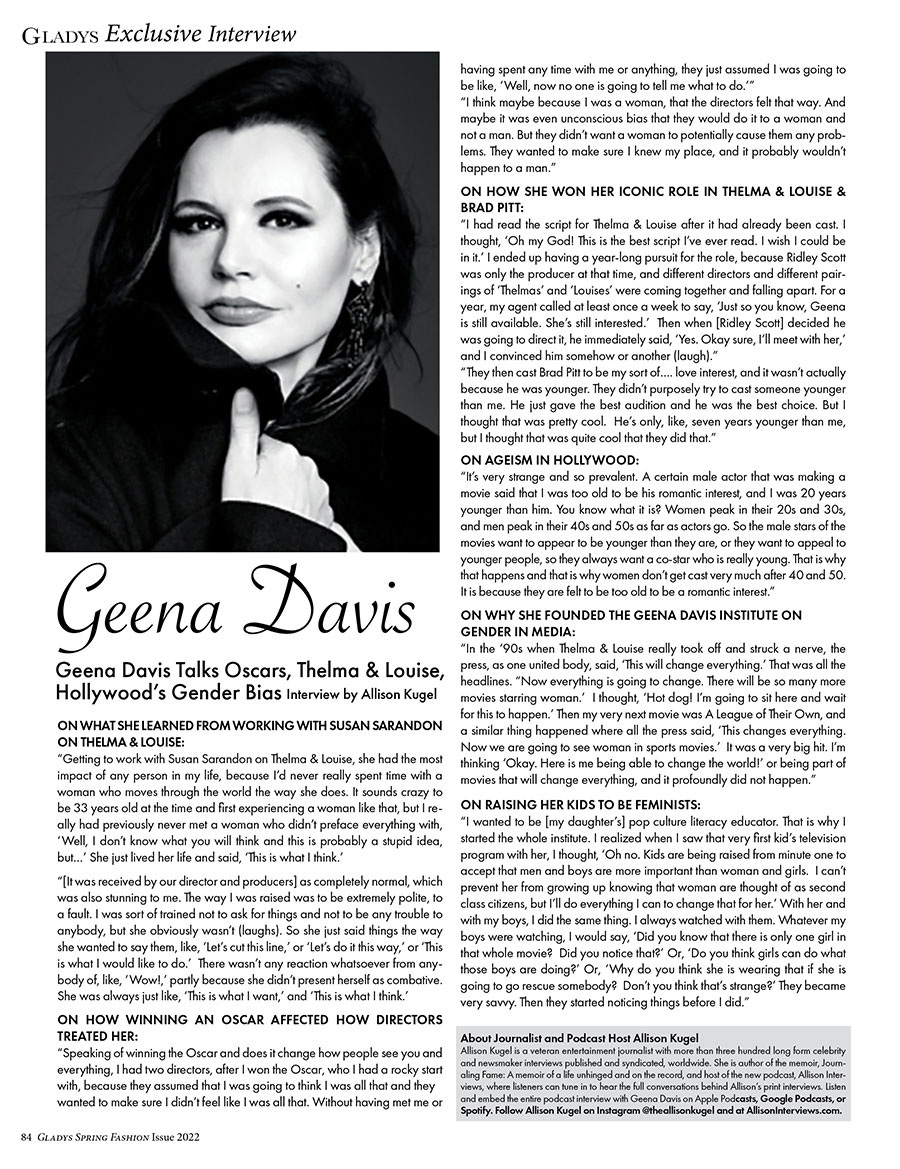 Interview Geena Davis