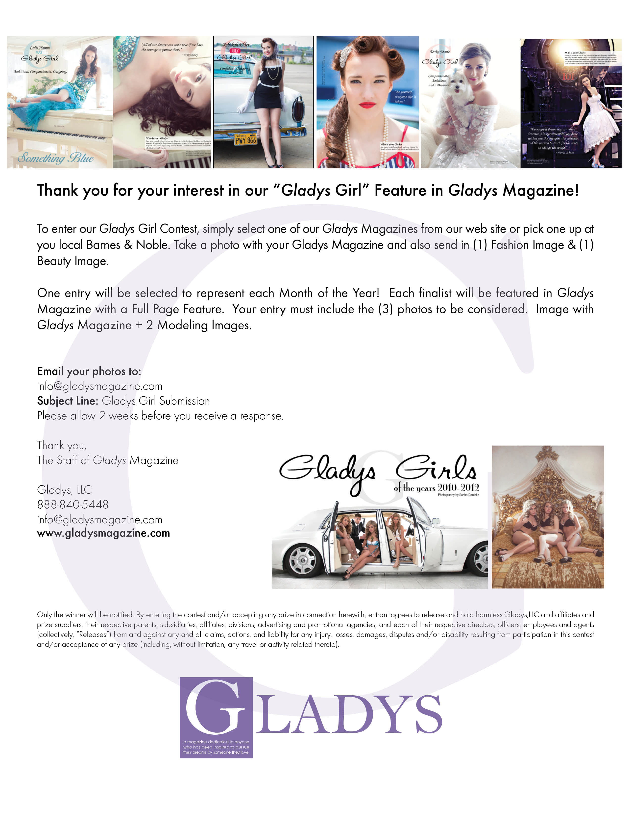 GladysGirlInfo2014