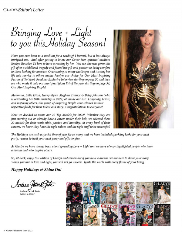 Holiday Inspirational Issue 2022 Editor&#039;s Letter