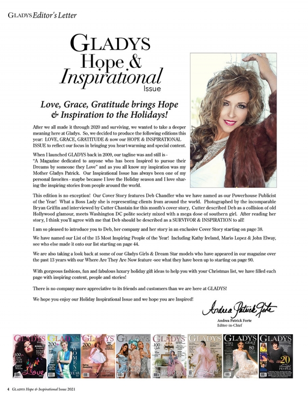 2021 Hope &amp; Inspirational Issue Editors Letter